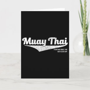 Cartão Camisa de Kickboxing Muay Thai Distressed, Mma Bjj