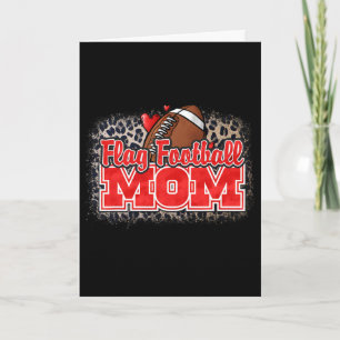 Cartão Camisa de Mãe de Futebol Americano Proud Mom Of Ll