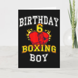 Cartão Camisa de Menino de 6 Anos de Aniversário - Lutand