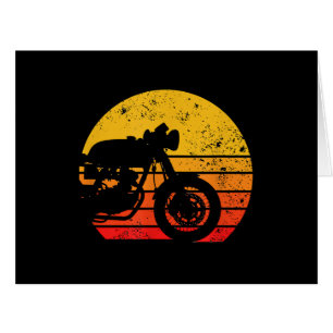 Cartão Camisa de motocicleta Vintage Retro T-Shirt para C
