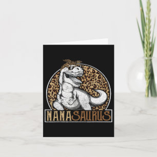 Cartão Camisa de Nanossauro Dinossauro Nana Leopardo 
