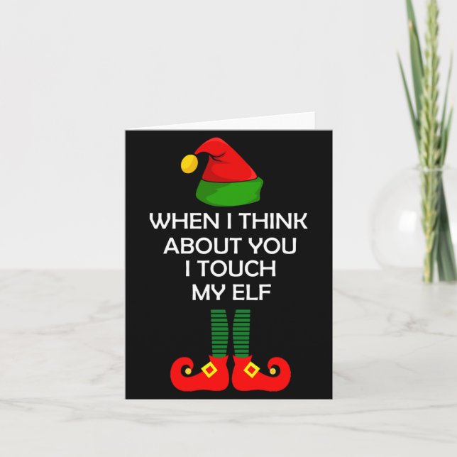 Cartão Camisa de Natal Inadequada Piada Natal  (Frente)