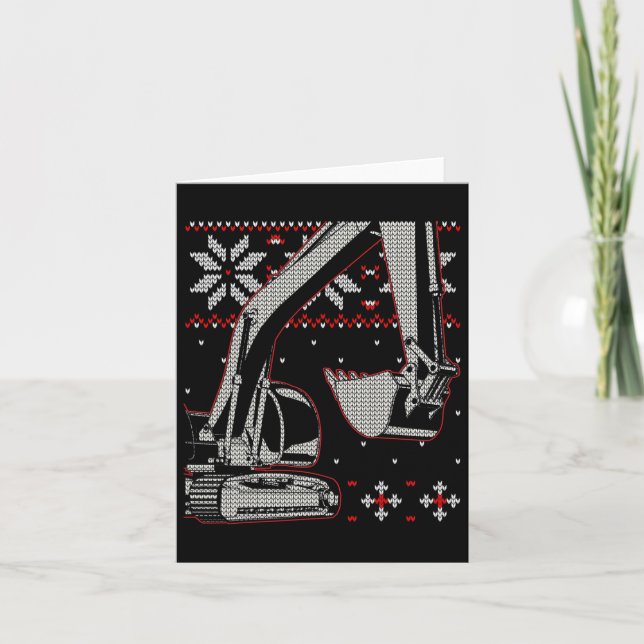 Cartão Camisa de Operador de Escavadeira  (Frente)