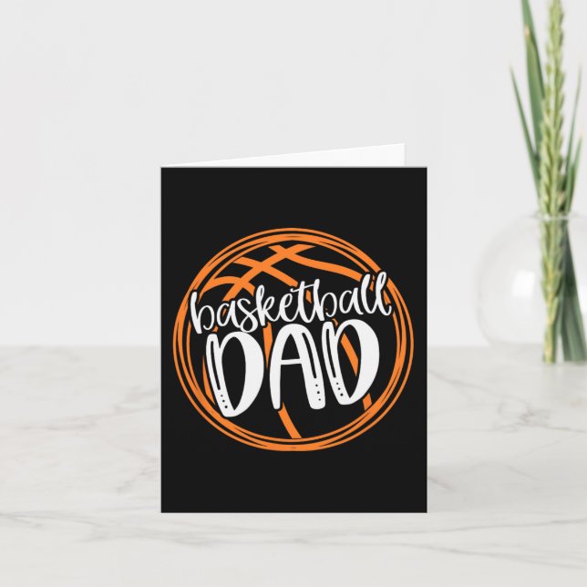 Cartão Camisa de PAI de basquetebol (Frente)