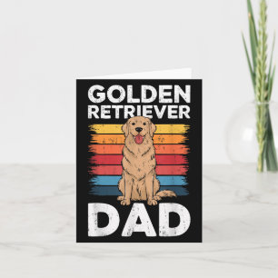 Cartão Camisa de Pai do Golden Retriever Homens Papai Ama