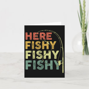 Cartão Camisa De Pesca Aqui Engraçada B Pai De Peixe