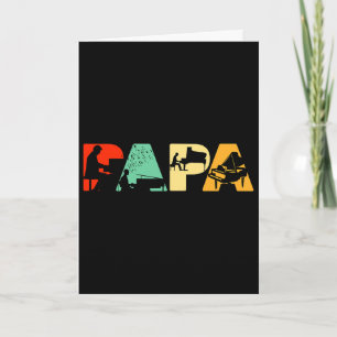 Cartão Camisa de Piano para Papai Homem Camisa de Pai de