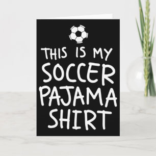 Cartão Camisa de pijama de futebol vintage engraçada