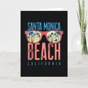 Cartão Camisa de Santa Mônica Praia Califórnia Férias em