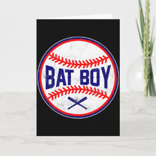 Cartão Camisa de time de beisebol Bat Boy Designer S T