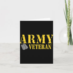 Cartão Camisa de Veterano do Exército Orgulhoso Camisa T