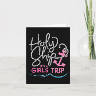 Cartão Camisa de Viagem de Navio Sagrado das Meninas Viag