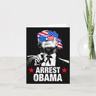 Cartão Camisa Divertida Prender Obama 2025 Prender Obama