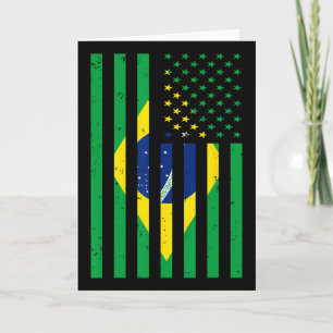 Cartão Camisa do Brasil Brasil Futebol EUA Bandeira da Am