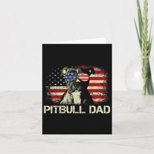 Cartão Camisa do Melhor Pai Pitbull de Todos os Tempos Ba