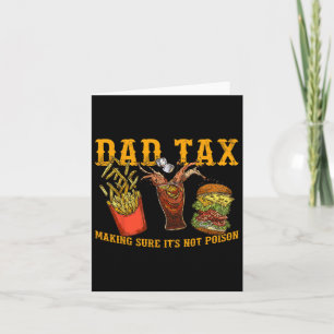 Cartão Camisa do Papai Imposto do Papai Garantindo que Nã
