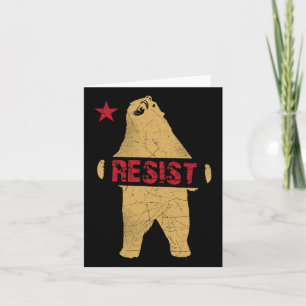 Cartão Camisa do Urso da Califórnia resiste