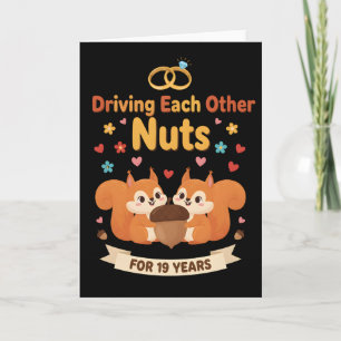 Cartão Camisa engraçada de aniversário de casamento Dirig