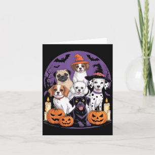 Cartão Camisa engraçada de cachorro fantasma de Halloween