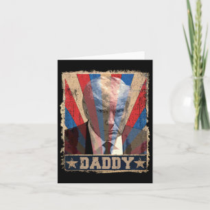 Cartão Camisa Engraçada De pai - Pai Trump Vintage 2