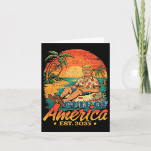 Cartão Camisa Engraçada Do Golfo Dos Eua América No Leste