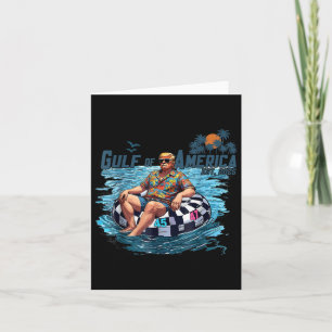 Cartão Camisa Engraçada Do Golfo Dos Eua América No Leste