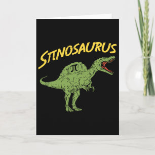 Cartão Camisa engraçada do Spinosaurus Pi Day Presente de