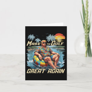 Cartão Camisa Engraçada Faz Com Que O Excelente Do Golfo 