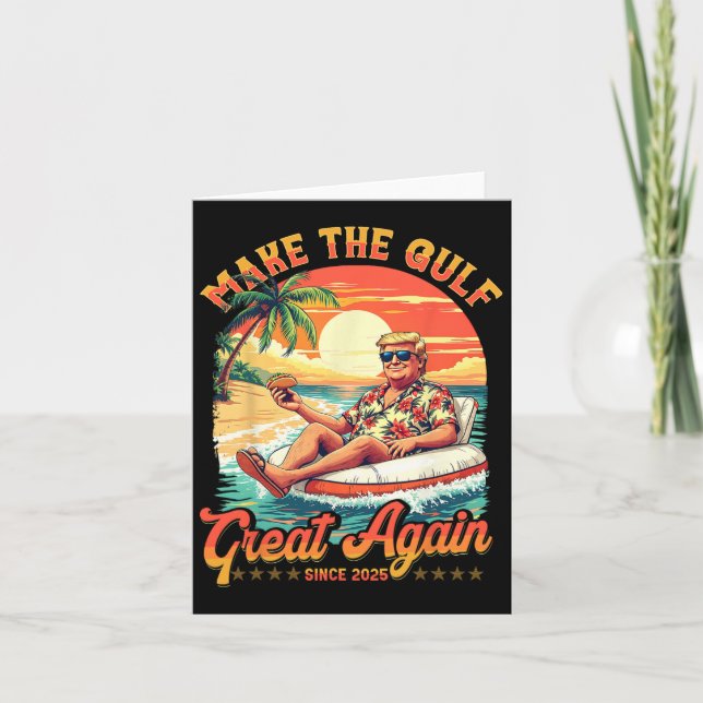Cartão Camisa Engraçada Faz Com Que O Excelente Do Golfo  (Frente)