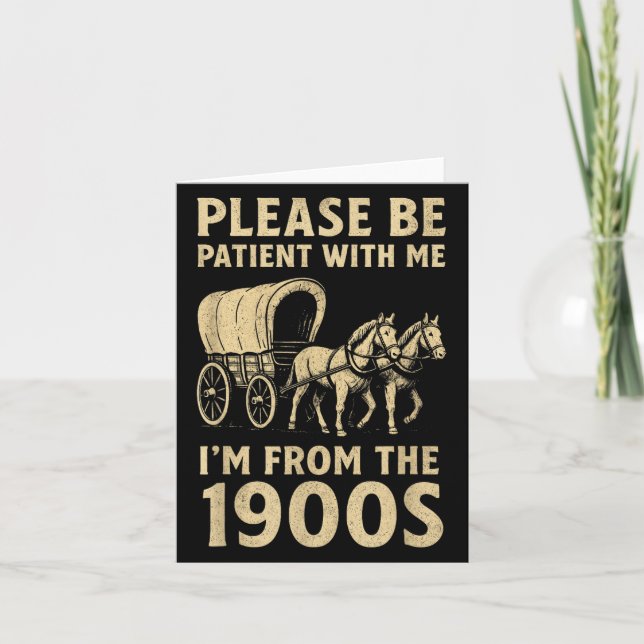 Cartão Camisa Engraçada Para Homens Pais Eu Sou De 1900 P (Frente)