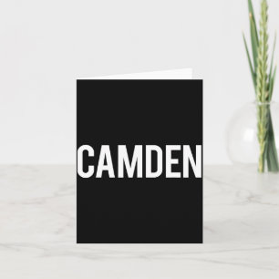 Cartão Camisa engraçada presente fã Camden Cool Nova Jers