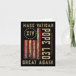 Cartão Camisa Faça Vaticano Grande Novamente, Papa Leão X