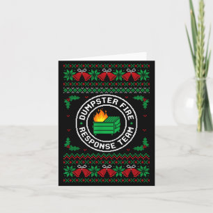 Cartão Camisa feia de Natal da Equipe de Resposta ao Incê