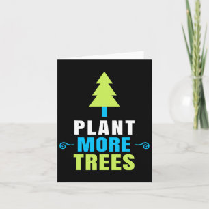 Cartão Camisa Feliz Dia da Árvore para Dia da Terra Plant