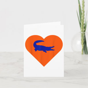 Cartão Camisa Gators No Coração Eu Amo Gators _1