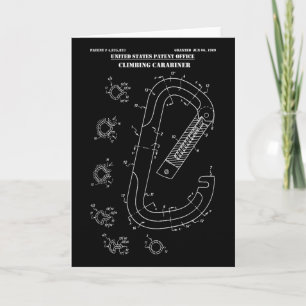 Cartão Camisa Gráfica de Escalada em Rocha Carabiner Pate