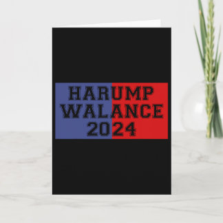 Cartão Camisa Harump Walance 2024 Harris Trump Wheimer Va