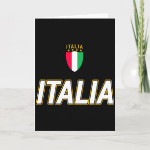 Cartão Camisa Itália Design Futebol Italiano Estilo Itáli