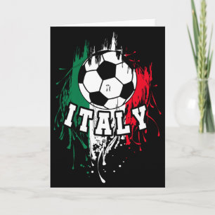 Cartão Camisa Itália Futebol Italiano Futebol T