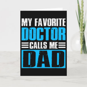 Cartão Camisa Masculina Dia dos Pais Meu Médico Favorito 