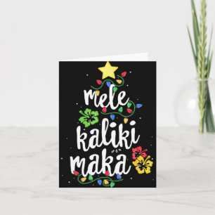Cartão Camisa Mele Kalikimaka Natal Havaiana