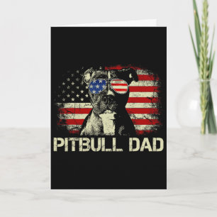 Cartão Camisa Melhor Pai Pitbull de Todos os Tempos Bande