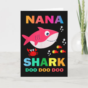 Cartão Camisa Nana Shark, Dia dos Pais Presente Da Esposa