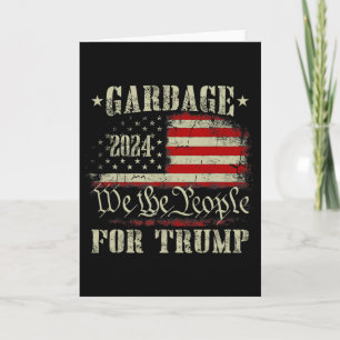 Cartão Camisa Para Trump 2024 Engraçado Bandeira American