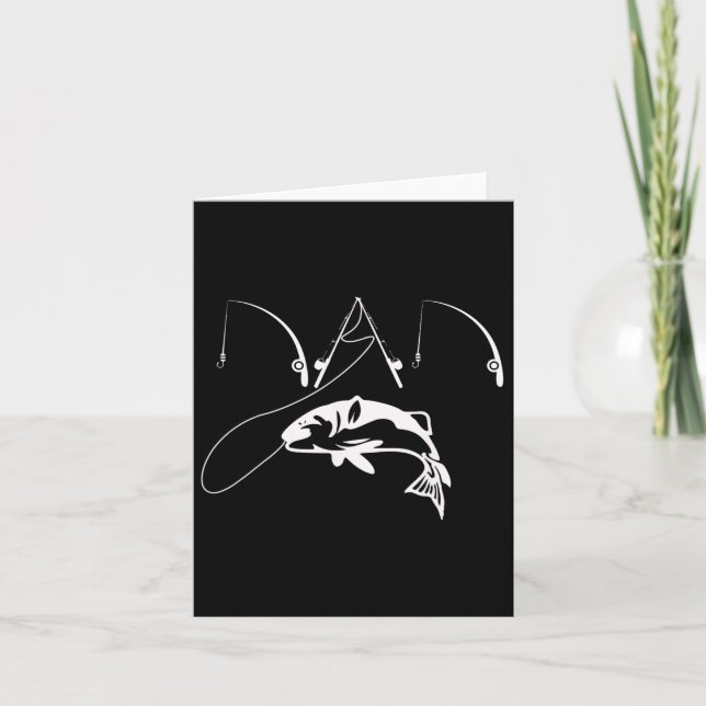 Cartão Camisa-Presente-Dia de os pais do pescador-pai (Frente)