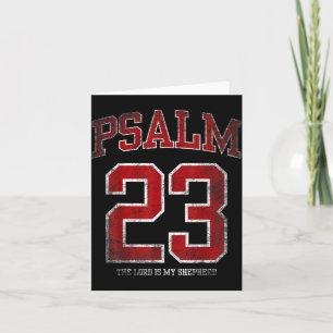 Cartão Camisa Psalmo 23 Jersey Senhor Pastor