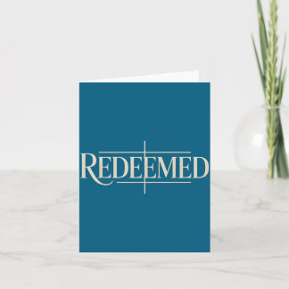 Cartão Camisa Redimida Fé Cristã Gospel Força