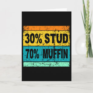Cartão Camisa Retro 30 Stud 70 Muffin Stud Muffin Va