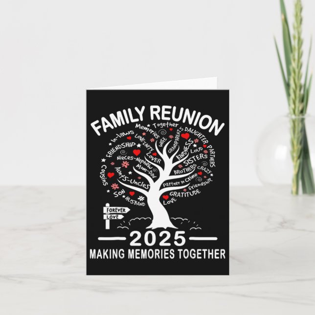 Cartão Camisa Reunião de Família 2025 Reunião de Família  (Frente)