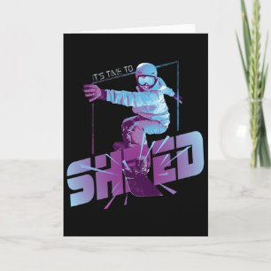 Cartão Camisa Shred Vintage Snowboard Fantasia Anos 80 Sn